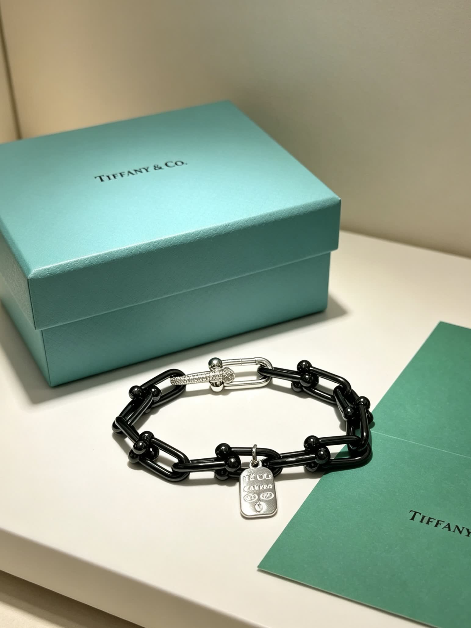 Tiffany & Co. Black Onyx Link Bracelet